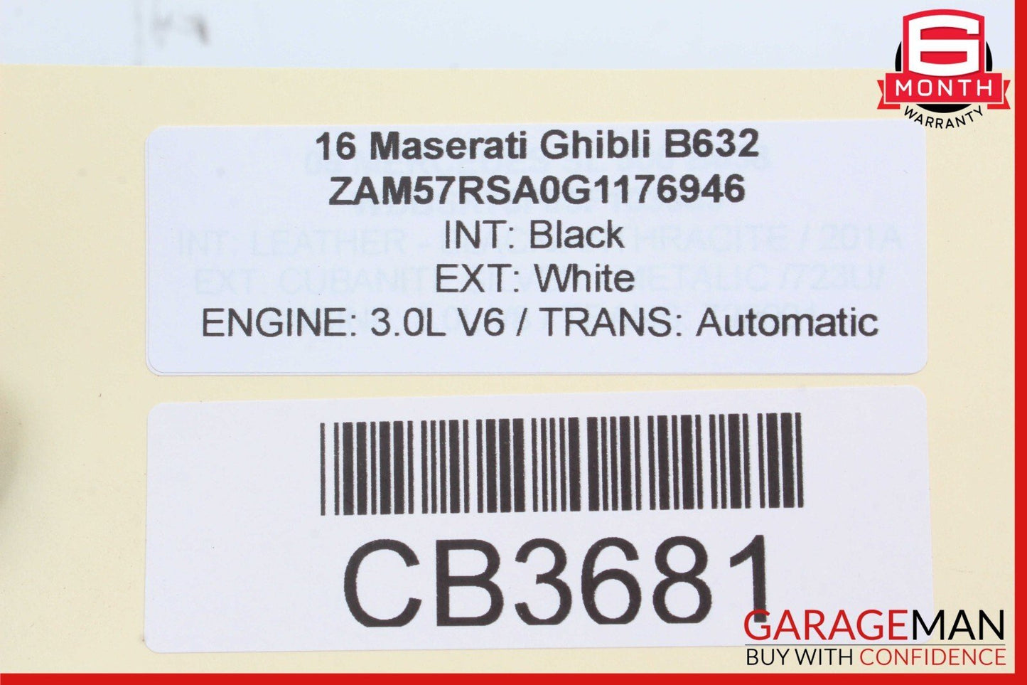 14-17 Maserati Ghibli M157 Rear Left Side CV Axle Shaft Drive Shaft Driveshaft
