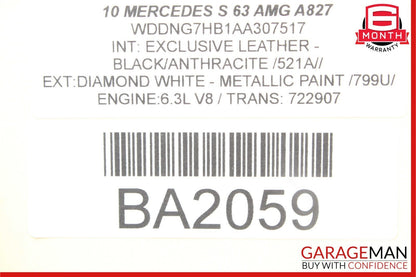 10-13 Mercedes W221 S63 AMG Front Left Driver Master Window Switch Controller