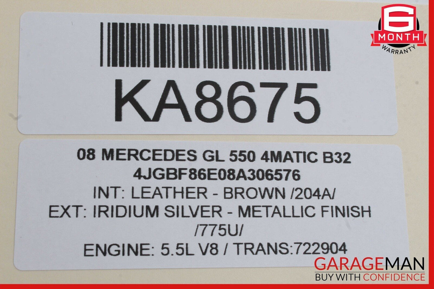 06-13 Mercedes X164 GL550 4MATIC Window Regulator Motor Rear Left Side OEM