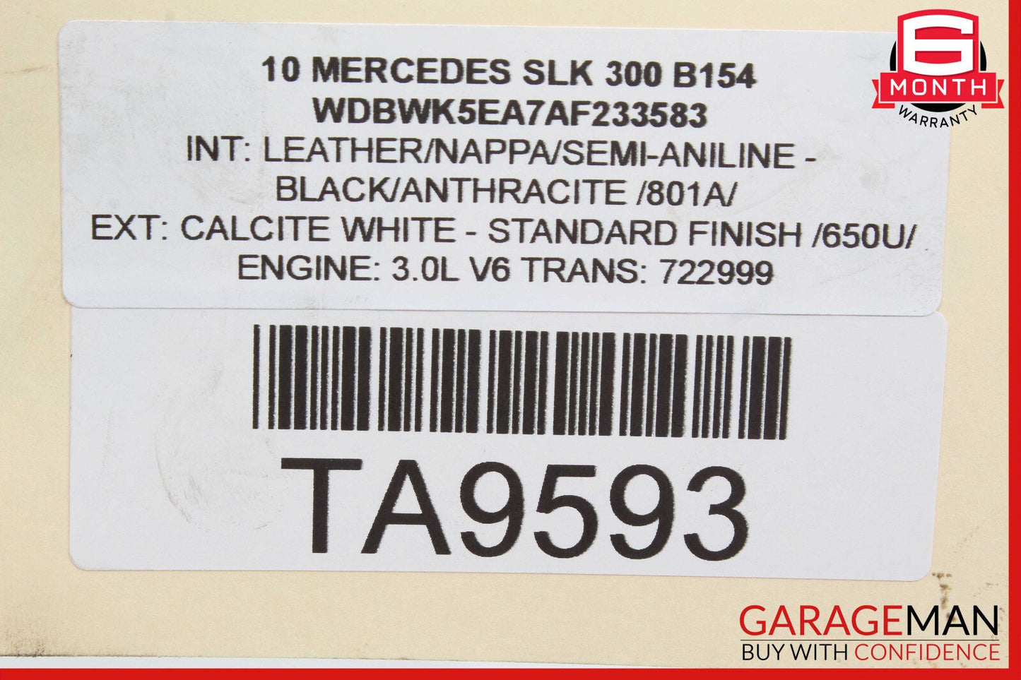 05-11 Mercedes R171 SLK300 SLK55 Front Left Driver Side Lower Control Arm OEM