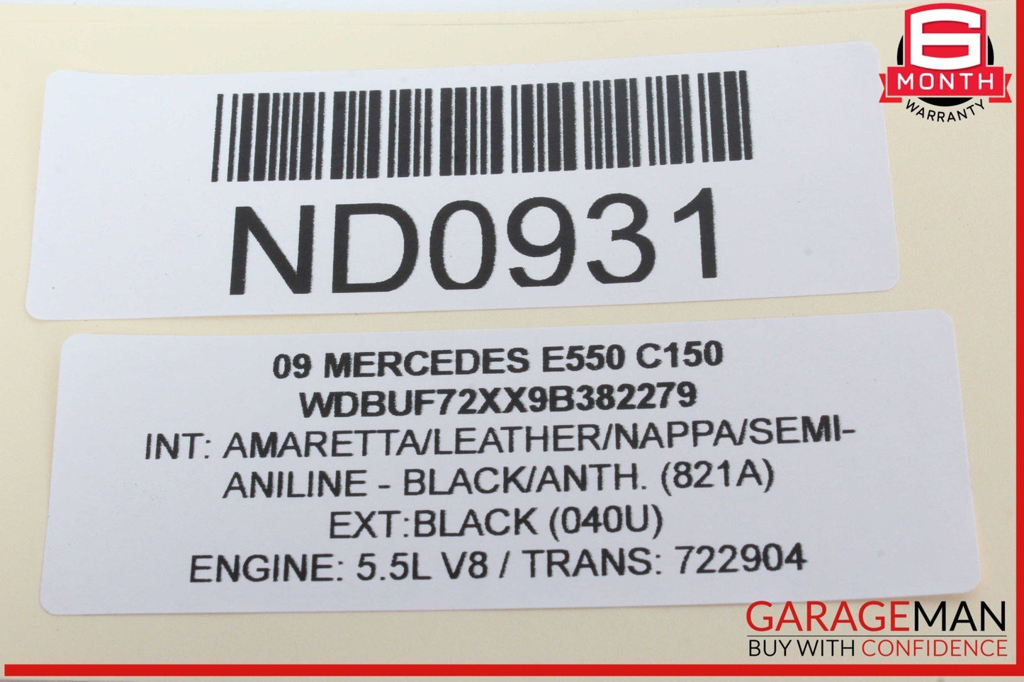 07-09 Mercedes W211 E550 E320 Front Right Side Door Rear View Mirror OEM