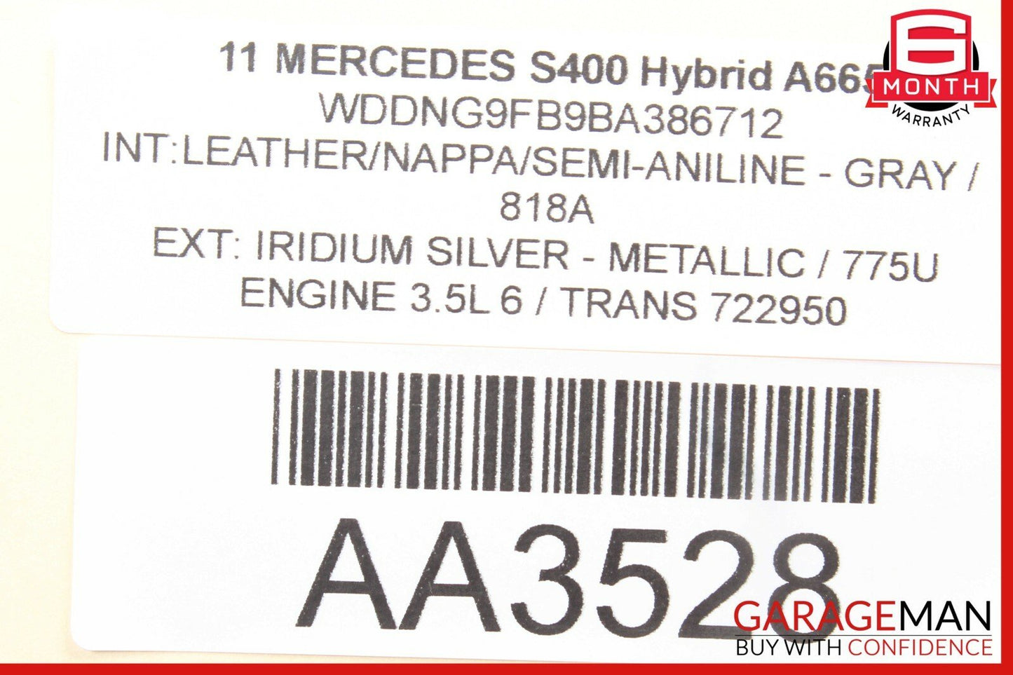 07-14 Mercedes W221 S63 AMG CL550 Center Dash AC A/C Air Vent 2216890066 OEM