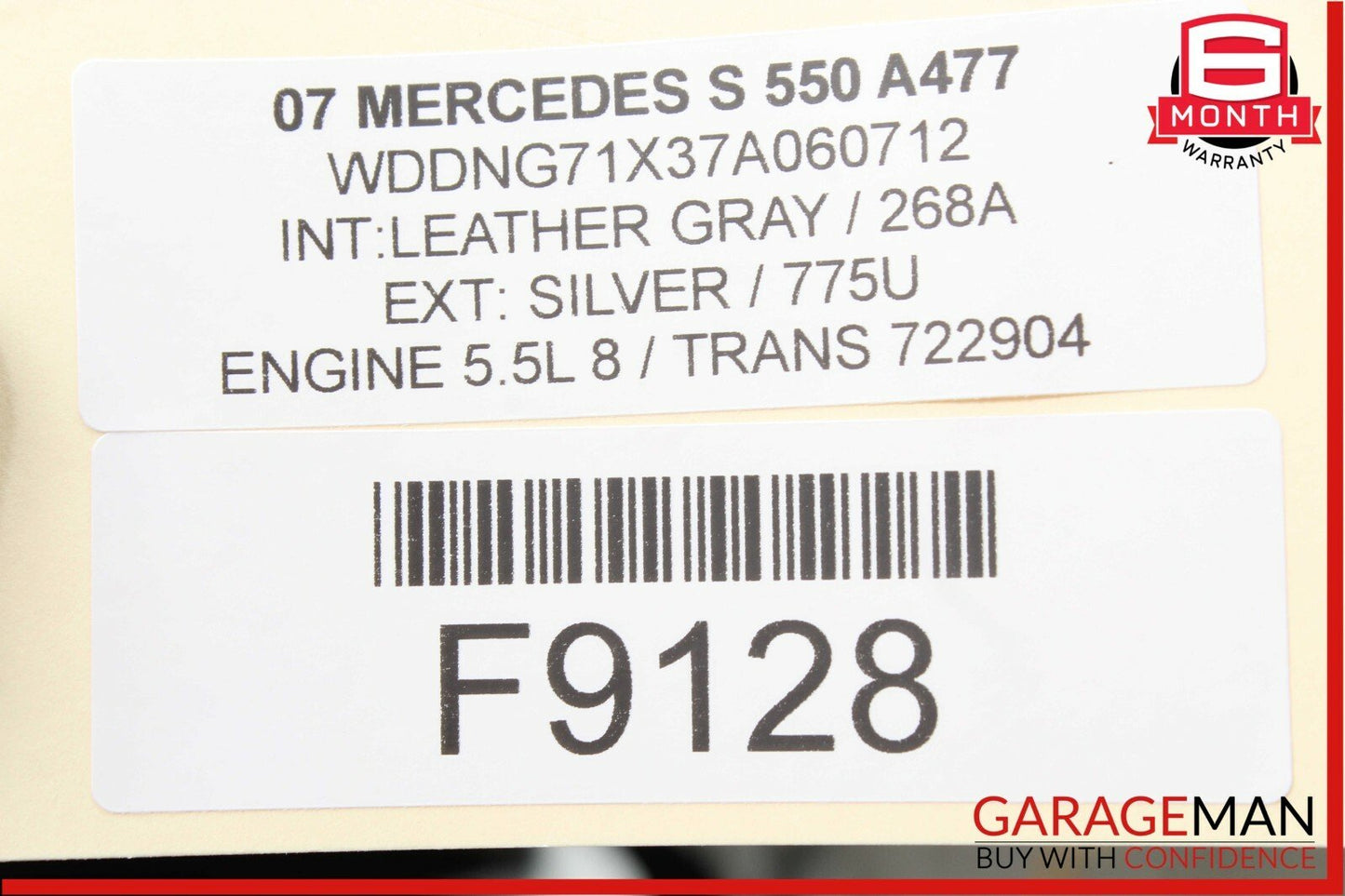 07-09 Mercedes W221 S550 S63 AMG Rear Left Or Right Side Door Controller Module