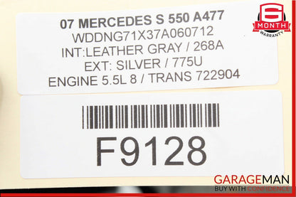 07-09 Mercedes W221 S550 S63 AMG Rear Left Or Right Side Door Controller Module