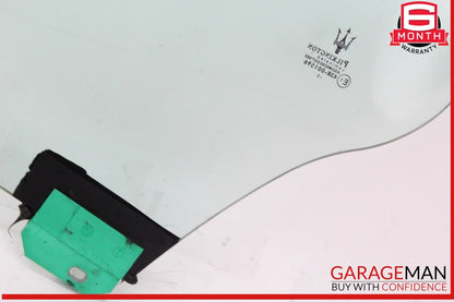 03-13 Maserati Quattroporte M139 Rear Right Passenger Side Door Window Glass OEM