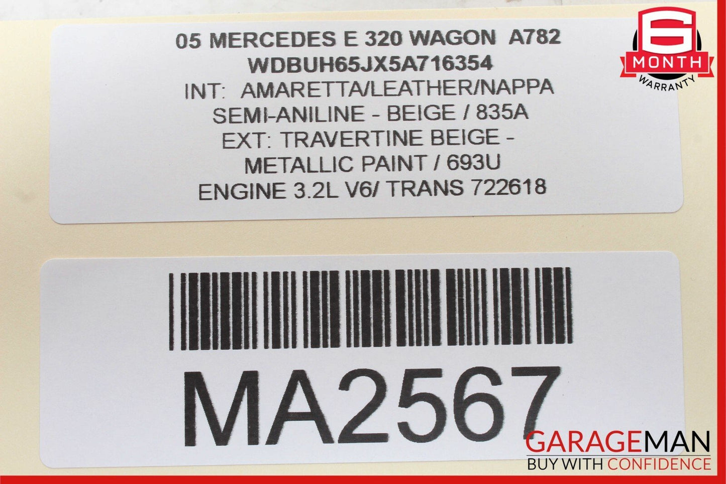 03-06 Mercedes W211 E500 E55 AMG Front Left Driver Side Door Control Module