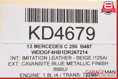 08-16 Mercedes W204 C250 E400 Rear Right Door Window Regulator Motor Unit OEM