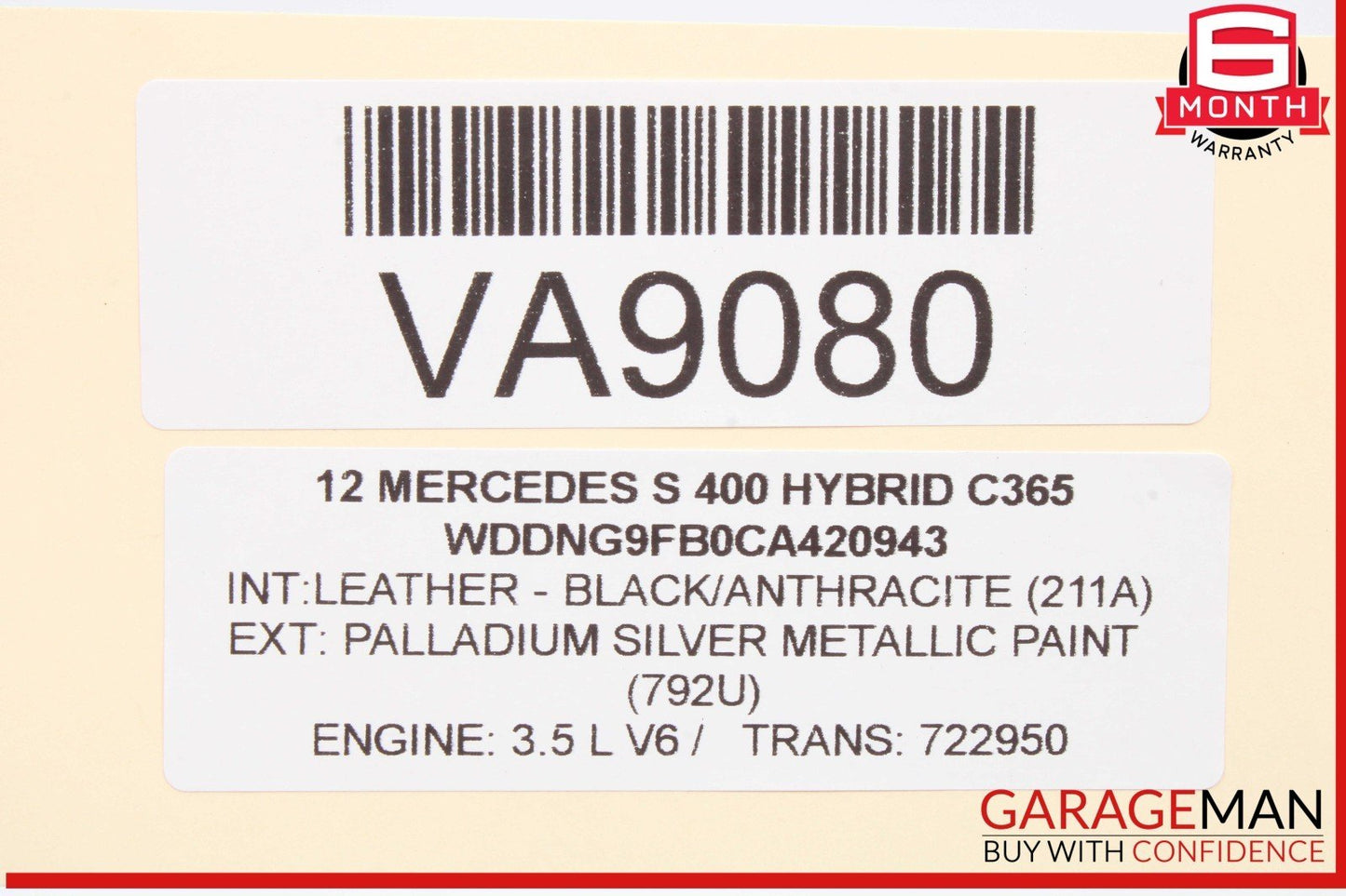 07-13 Mercedes W221 S400 Hybrid Center Dash Air AC Heater Vent 2218300954 OEM