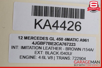 06-13 Mercedes X164 GL450 Window Regulator Motor Front Right Side OEM