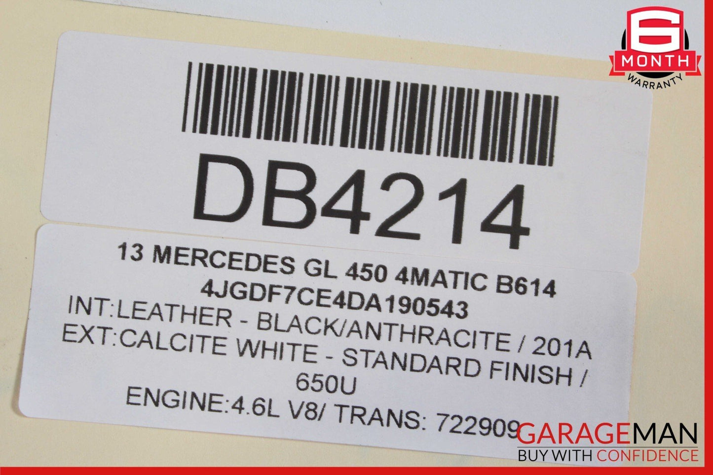 13-19 Mercedes X166 GL450 GL550 GLS550 Front Right Side Wing Fender Panel White