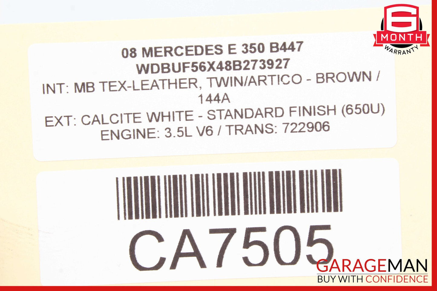 05-12 Mercedes E350 S550 C300 R350 Engine PCV Crankcase Vent Valve Oil Separator