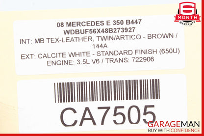 05-12 Mercedes E350 S550 C300 R350 Engine PCV Crankcase Vent Valve Oil Separator