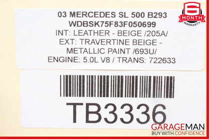 Mercedes SL500 S55 CL55 AMG Rear Hydraulic Suspension Valve Block OEM