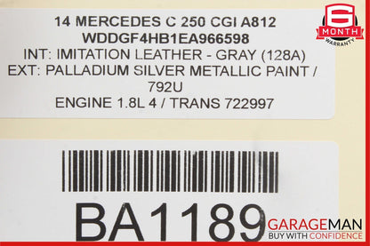 08-18 Mercedes W204 C250 CLS550 Rear Right Side Door Control Module Unit OEM