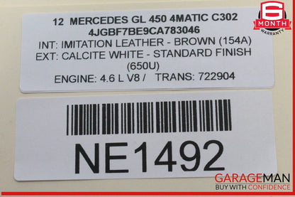 06-13 Mercedes X164 GL450 4MATIC Rear Entertainment DVD Player 1649064000 OEM