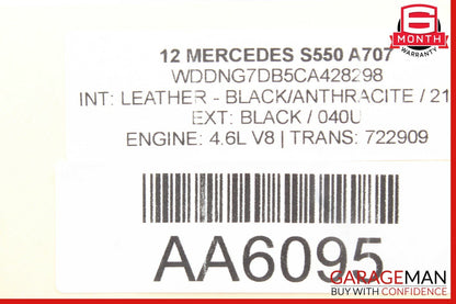 10-13 Mercedes W221 S400 S550 S63 Front Right Passenger Door Control Module Unit
