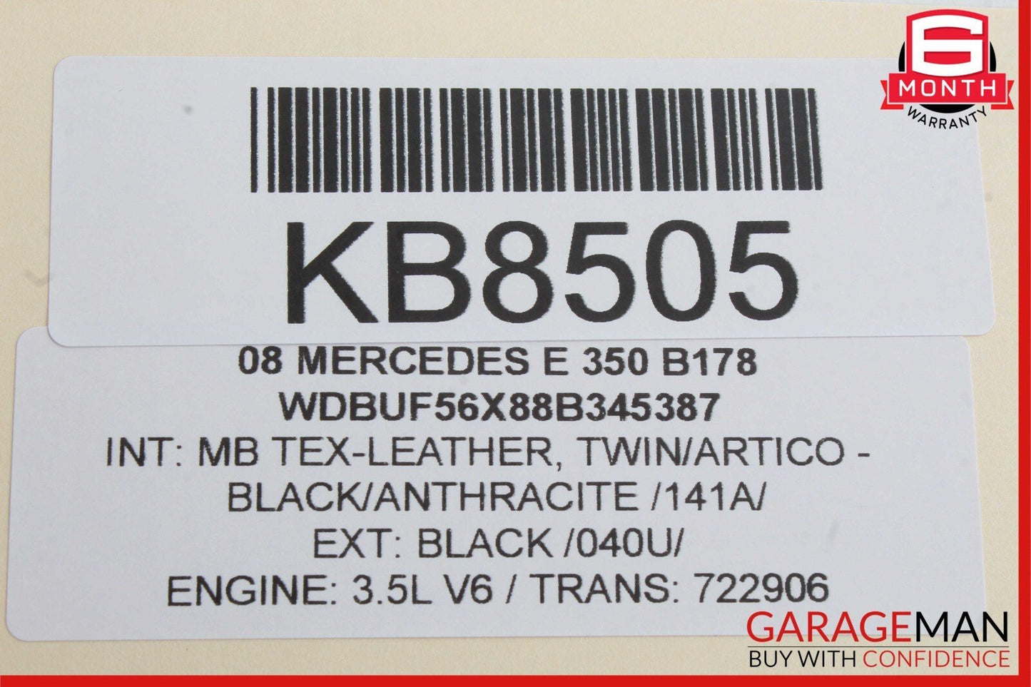 03-09 Mercedes W211 E350 E550 Front Right Side Door Lock Actuator Keyless Go OEM