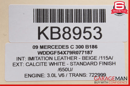 08-14 Mercedes W204 C300 C350 AC A/C Climate Control Switch Trim Bezel Wood OEM