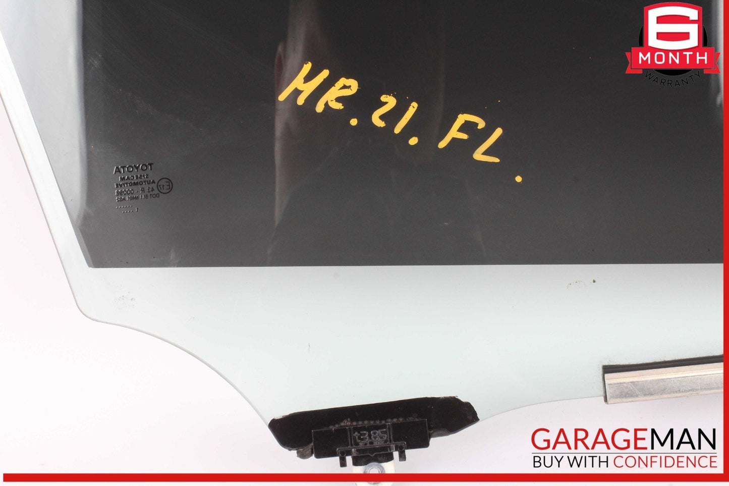 18-22 Toyota C-HR Front Left Driver Side Door Window Glass OEM
