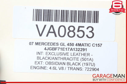 06-12 Mercedes X164 GL450 4MATIC Center Console Control Trim Panel Wood Bezel