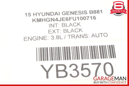 15-16 Hyundai Genesis Rear Back Glass Sunshade Assembly 85690-B1000-SG2 OEM
