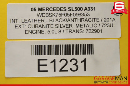 03-06 Mercedes R230 SL500 SL55 AMG Door Keyless Go Entry Antenna Module OEM