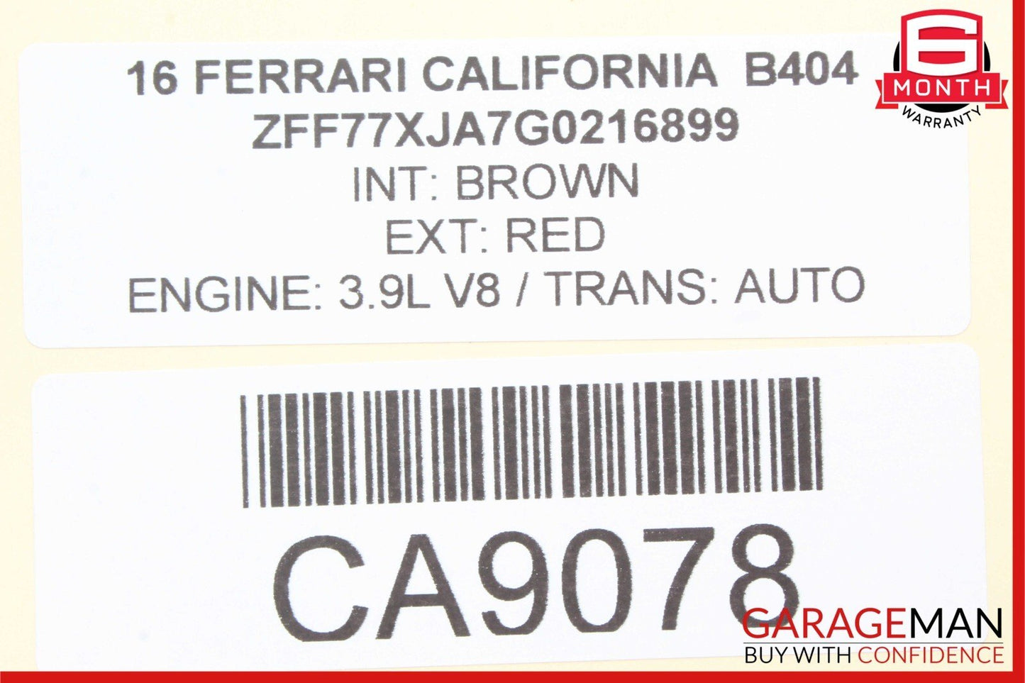 15-18 Ferrari California T Power Steering Rack to Oil Cooler 294683 OEM
