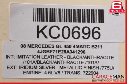 06-12 Mercedes GL450 R350 ML550 Front Right Side Exterior Door Handle Silver