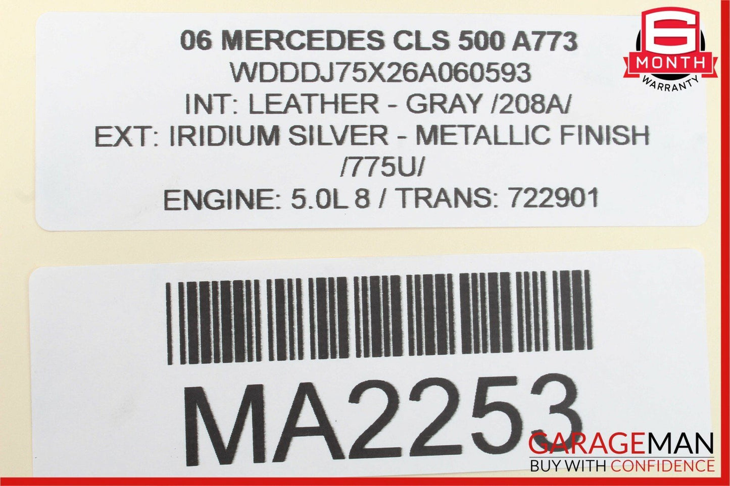 06-11 Mercedes CLS500 CLS550 Rear Right Side Door Lock Latch Actuator Keyless Go