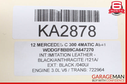 12-14 Mercedes W204 C300 4MATIC Rear SAM Fuse Box Relay Module Assembly OEM