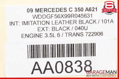 08-14 Mercedes W204 C250 C350 Rear Trunk Lid Tailgate Lock Release Handle Trim