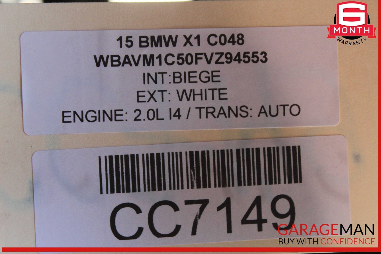 12-15 BMW X1 E84 AWD Rear Left Side Steering Spindle Knuckle Assembly OEM