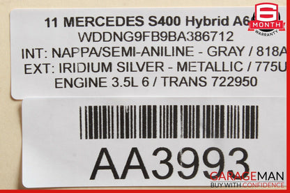 07-13 Mercedes W221 S400 CL550 Rear Right or Left Camber Strut Upper Control Arm