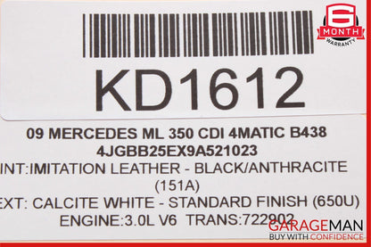06-13 Mercedes W164 ML350 GL350 Front Left Side Window Regulator Motor Unit OEM