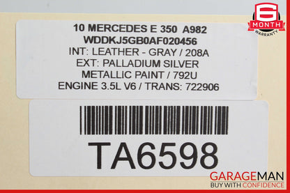 10-17 Mercedes W207 E550 E350 Convertible Trunk Lid Tailgate Handle Trim OEM