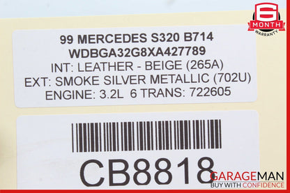 99-06 Mercedes W140 S320 S430 S500 Rear Side Suspension Lower Control Arm OEM