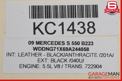 07-14 Mercedes W221 S550 CL550 Rear Trunk Lid Lock Latch Actuator Mechanism OEM