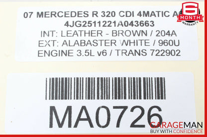 07-09 Mercedes W251 R320 Speedometer Odometer Instrument Cluster Gauge OEM