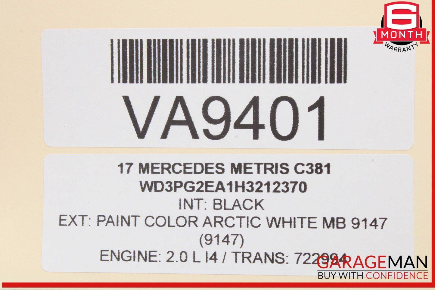16-23 Mercedes W447 Metris Steering Column w/ Manual Adjust 4474620300 OEM