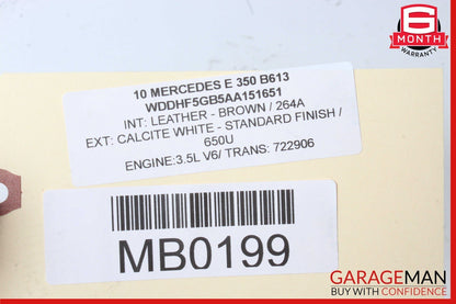 10-16 Mercedes W212 E350 E250 RWD Sedan Front Right Spindle Knuckle Hub Bearing