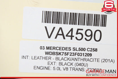 03-12 Mercedes R230 SL500 Rear Right Side Spindle Knuckle Hub w/ Rotor Disc OEM