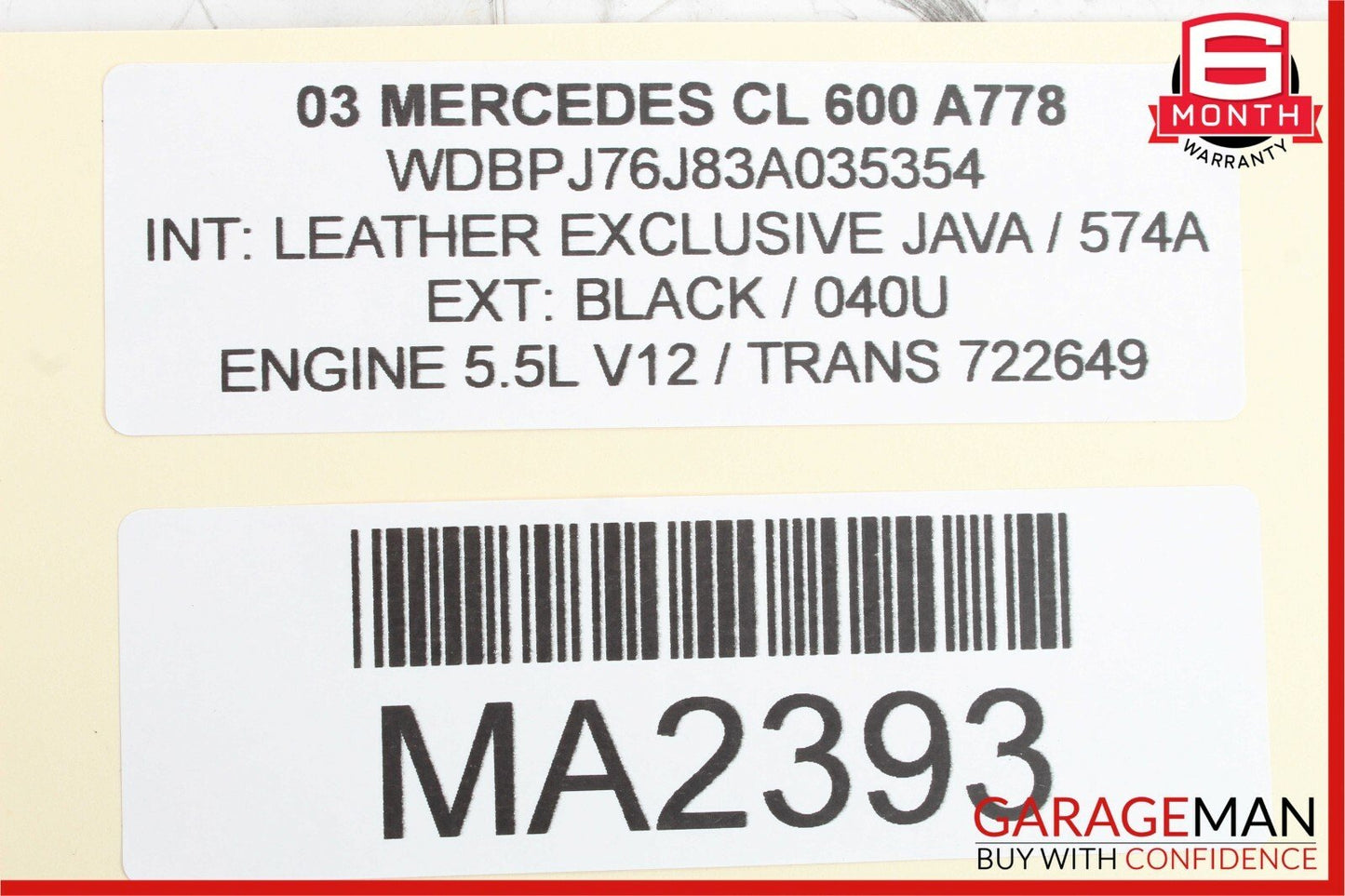 03-06 Mercedes W215 CL600 CL500 Center Dash Hazard ESP Lock Switch Control OEM