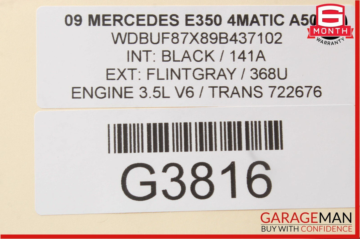03-11 Mercedes W211 E350 CLS350 Cross Member Differential Support Bracket OEM
