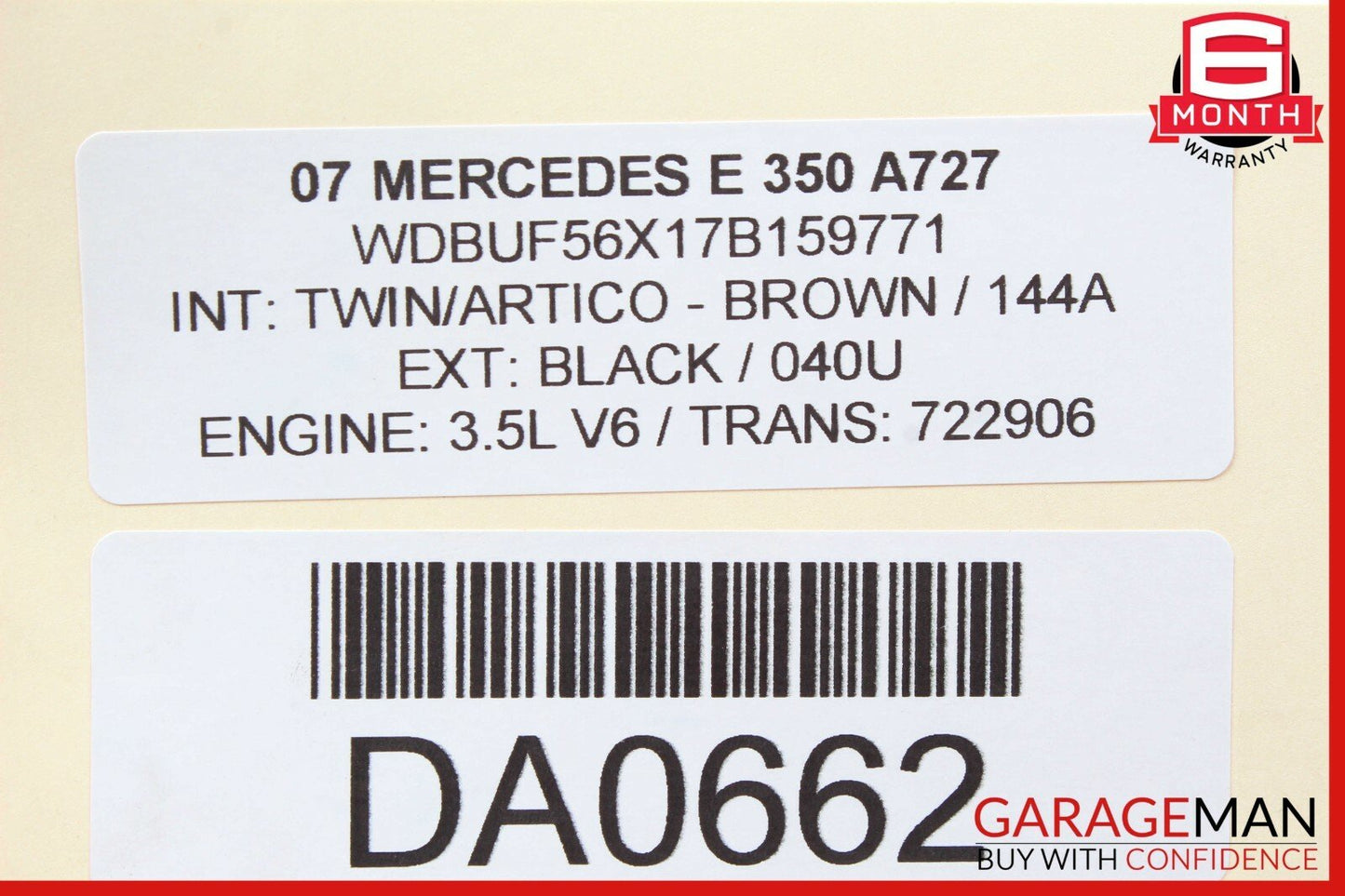 03-09 Mercedes W211 E350 E550 Rear Right Passenger Side Door Control Module Unit