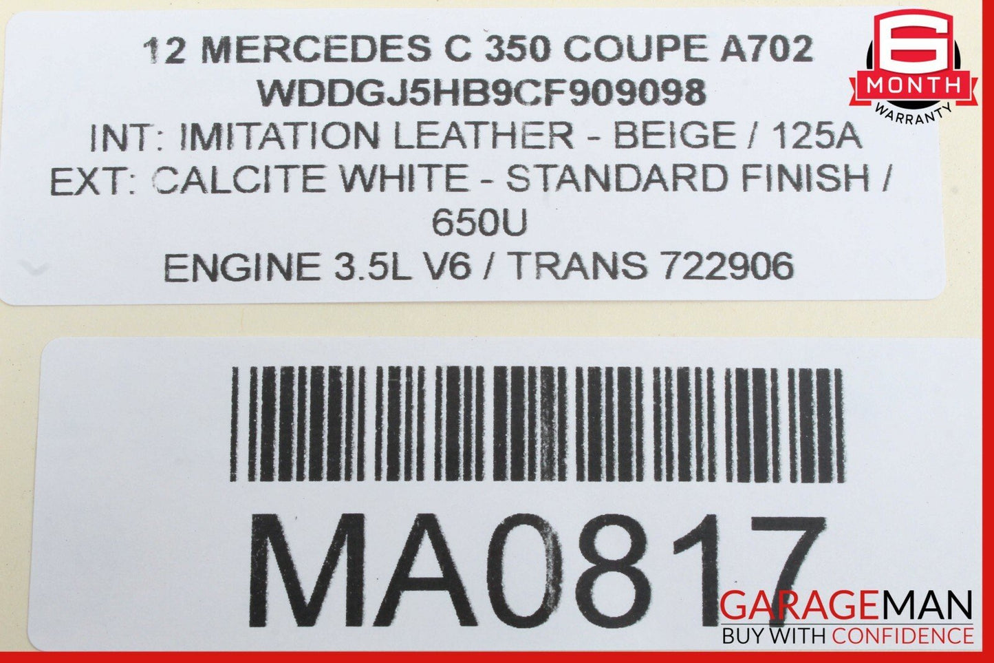 08-14 Mercedes W204 C250 C350 C63 AMG RWD Floor Gear Shift Shifter Selector Box