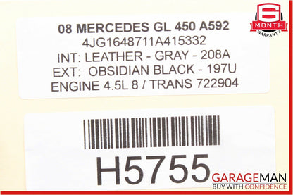 07-12 Mercedes X164 GL450 Rear Center Console A/C Climate Controller Module OEM