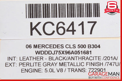 06-09 Mercedes W219 CLS500 CLS550 CLS63 AMG Dome Light Lamp Gray 2198201001 OEM