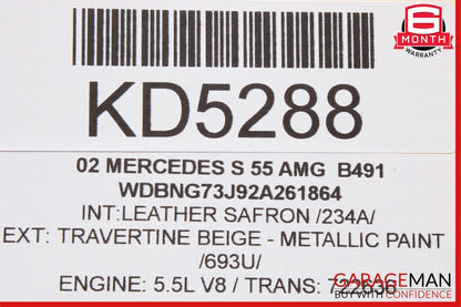 00-06 Mercedes W220 S55 AMG Rear Left Driver Side Seat Switch 2208214958 OEM