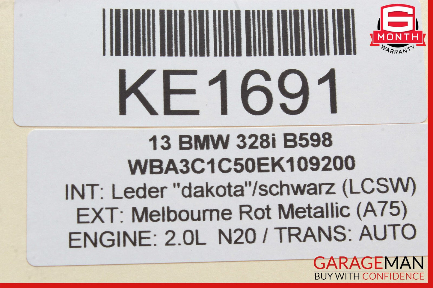 12-18 BMW F30 328i 528i Rear Right Passenger Side Upper Forward Control Arm