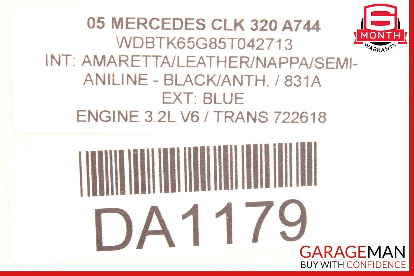 03-09 Mercedes W209 CLK320 CLK500 Convertible Top Control Module 2098204526 OEM